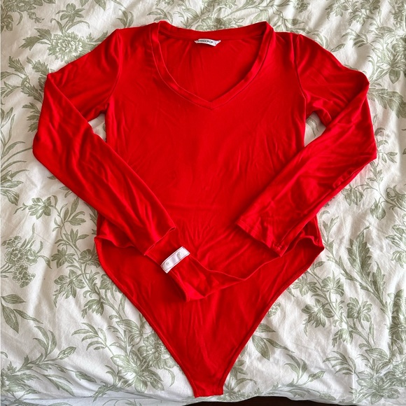 Mango pop V neck bodysuit - Picture 2 of 3